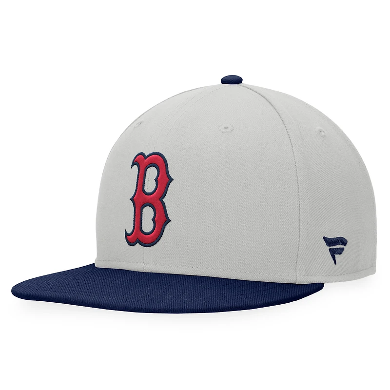 Men's Fanatics Tan/Navy Boston Red Sox Glory Days Two-Tone Snapback Hat