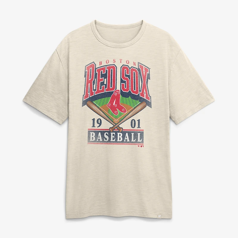 T-shirt Fanatics beige Boston Red Sox Stadium Slub pour homme