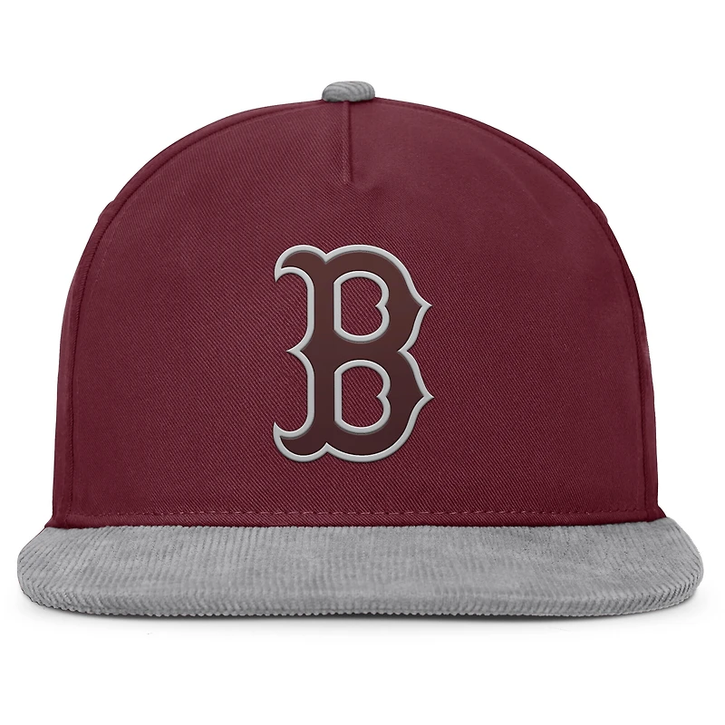 Men's Fanatics Wine Boston Red Sox Front Office Snapback Hat