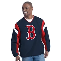 Men's G-III Sports by Carl Banks Navy Boston Red Sox Double Coverage V-Neck Pullover