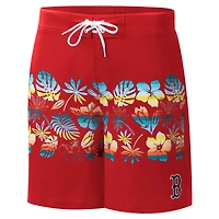 Short de bain Breeze Volley pour homme G-III Sports by Carl Banks Red Boston Sox