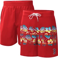 Men's G-III Sports by Carl Banks Red Boston Sox Breeze Volley Swim Shorts