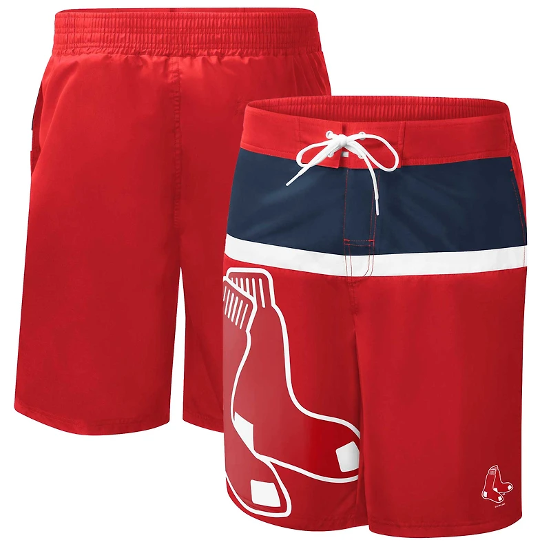 Short de bain Sea Wind G-III Sports by Carl Banks Red Boston Sox pour homme