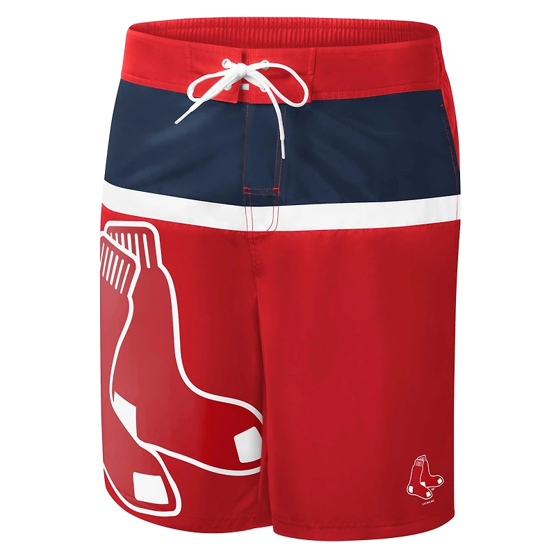 Short de bain Sea Wind G-III Sports by Carl Banks Red Boston Sox pour homme