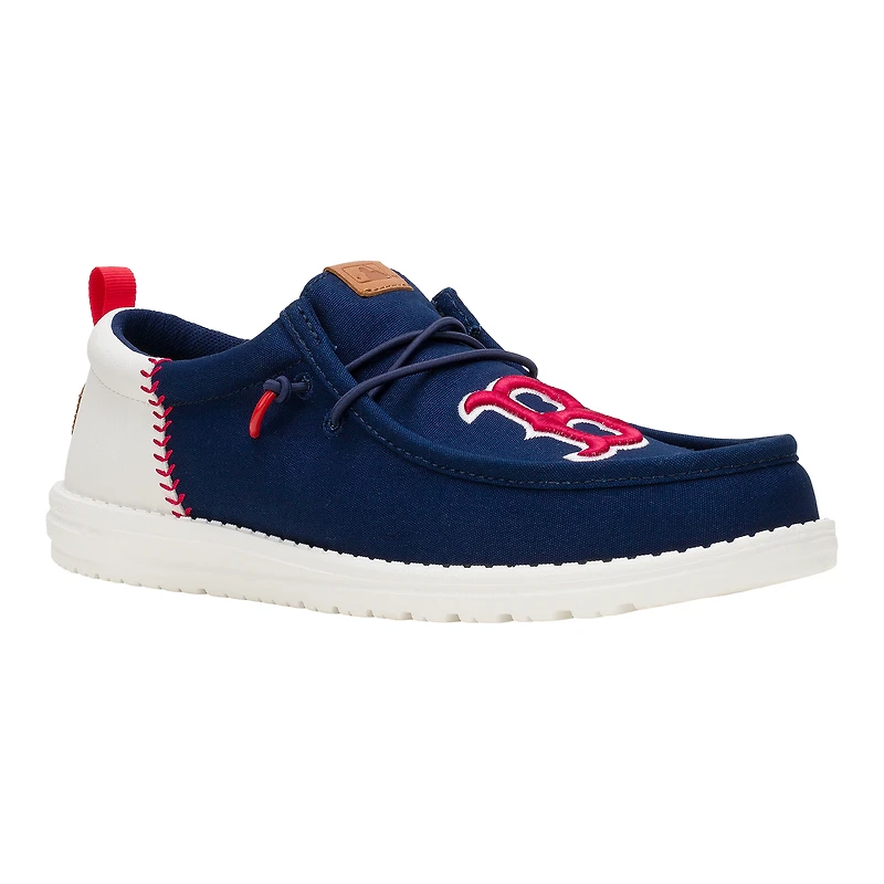 Chaussures décontractées Wally pour homme Hey Dude bleu marine des Red Sox de Boston