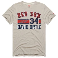 T-shirt homme hommage à David Ortiz Stone, joueur des Red Sox de Boston, avec signature et numéro, en mélange trois matières.