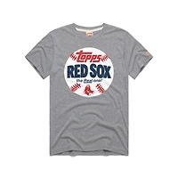 Men's Homage  Gray Boston Red Sox MLB x Topps Baseball The Real One Tri-Blend T-Shirt