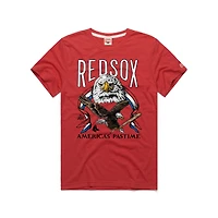 Men's Homage  Red Boston Sox America's Pastime Tri-Blend T-Shirt