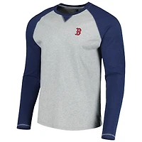 Men's johnnie-O Navy/Heather Gray Boston Red Sox Alsen Raglan Long Sleeve T-Shirt
