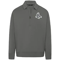 Pull zippé de luxe gris Boston Red Sox pour homme Levelwear