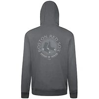 Men's Levelwear Gray Boston Red Sox Podium Grain Pullover Hoodie