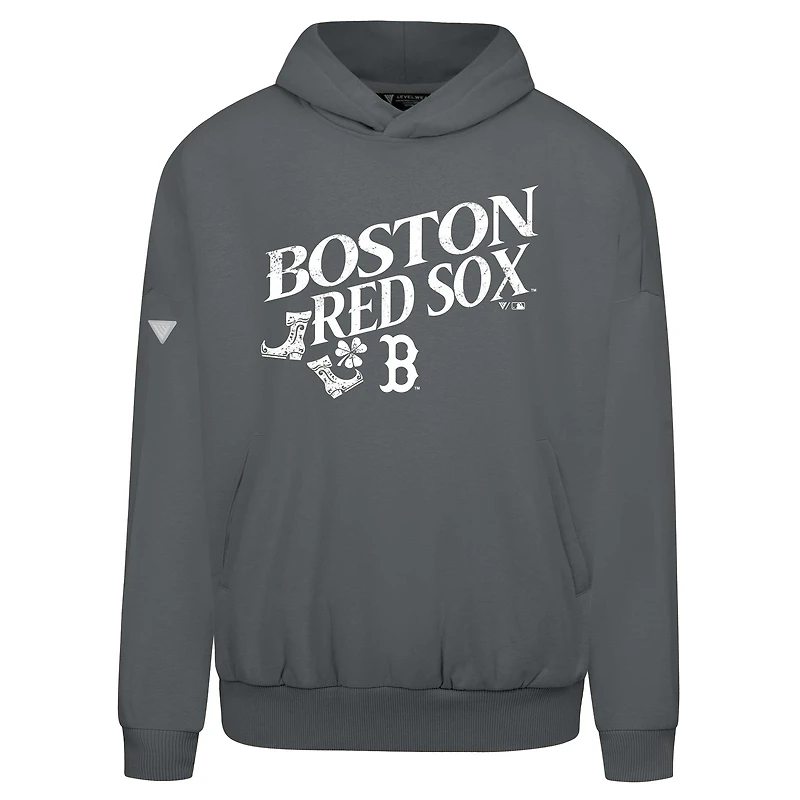 Sweat à capuche gris Boston Red Sox St. Patrick's Day pour homme Levelwear