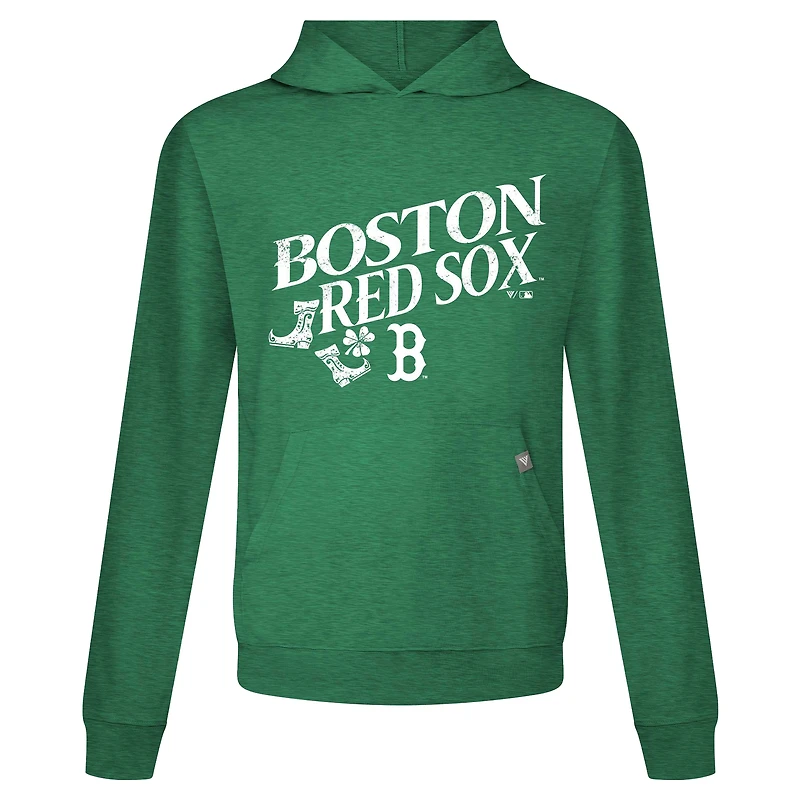 Sweat à capuche manches longues pour homme avec motif relais de la Saint-Patrick des Red Sox Boston, vert Levelwear