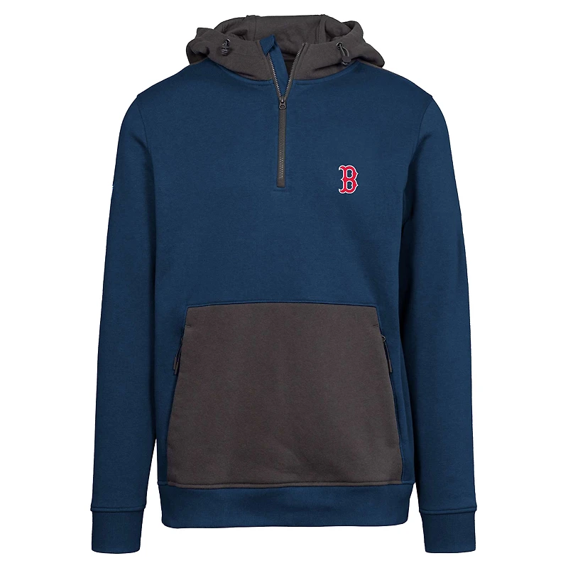 Sweat à capuche glissière quart de tour Boston Red Sox Chicane Insignia 2.0 pour homme Levelwear bleu marine