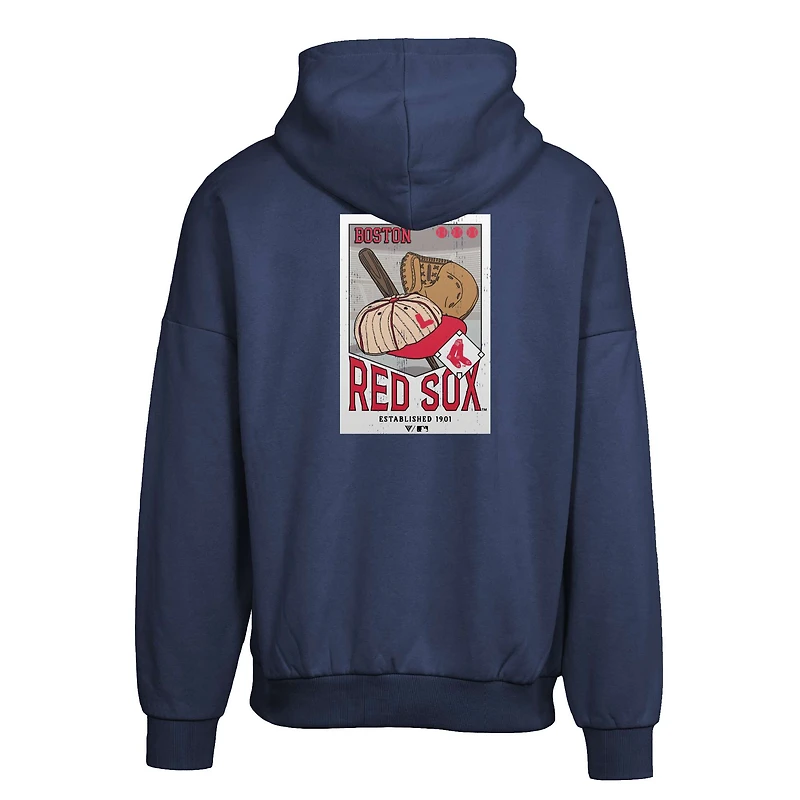 Sweat à capuche bleu marine Boston Red Sox Contact Pro Card pour homme Levelwear