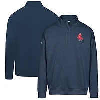 Men's Levelwear  Navy Boston Red Sox Cooperstown Collection Murray Quarter-Zip Sweatshirt