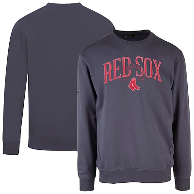 Men's Levelwear Navy Boston Red Sox Cooperstown Collection Zane Vintage Pullover Sweatshirt