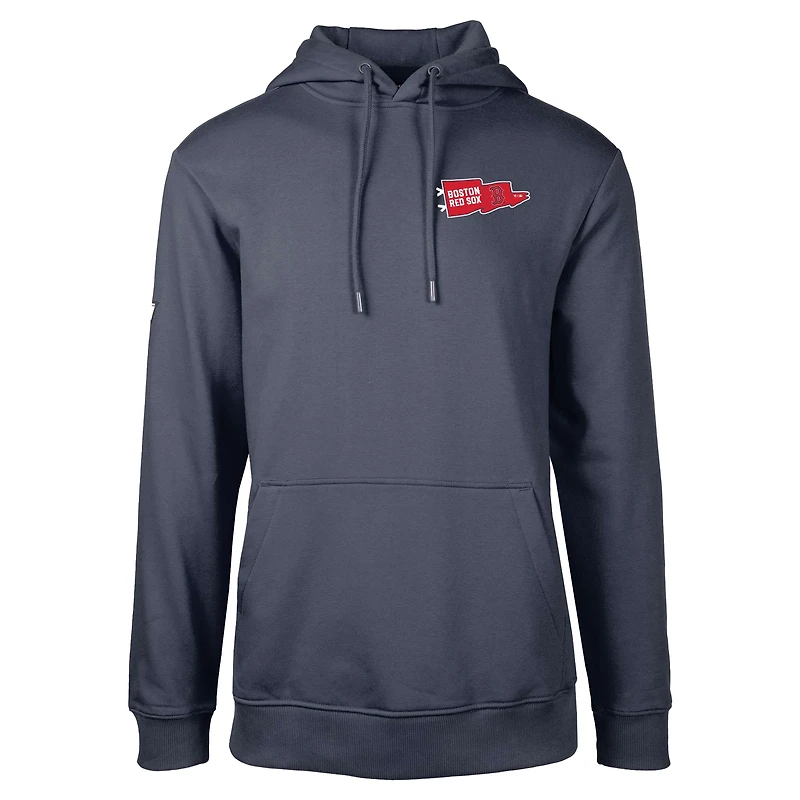 Men's Levelwear Navy Boston Red Sox Podium Rafters Pullover Hoodie