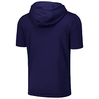Sweat à capuche manches courtes et entièrement zippé Levelwear pour hommes, bleu marine, Boston Red Sox Recruit
