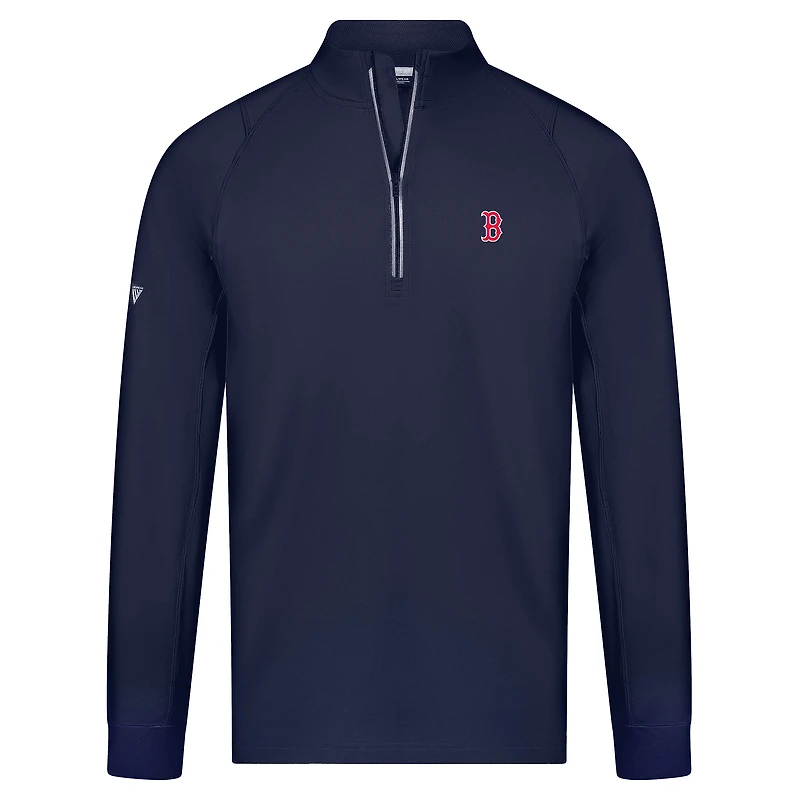 Men's Levelwear Navy Boston Red Sox Theory Insignia 2.0 Quarter-Zip Pullover Top