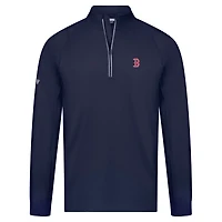 Men's Levelwear Navy Boston Red Sox Theory Insignia 2.0 Quarter-Zip Pullover Top