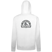 Men's Levelwear White Boston Red Sox Podium Banner Arch Full-Zip Hoodie
