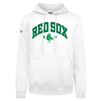 Sweat à capuche carreaux blanc Boston Red Sox St. Patrick's Day Podium pour homme Levelwear