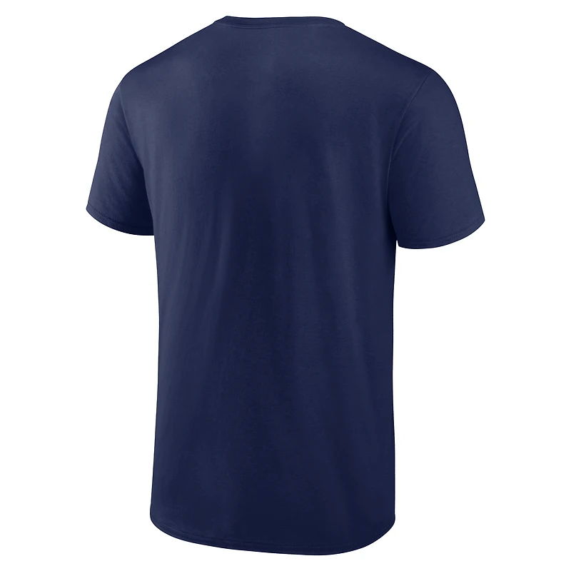 Men's Logo Athletic Navy Boston Red Sox Heart and Soul T-Shirt