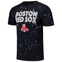 T-shirt Majestic Threads pour hommes, noir/blanc, Boston Red Sox Splatter