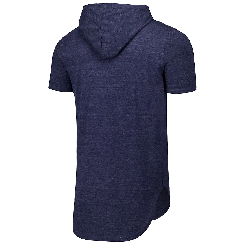 T-shirt à capuche tri-mélangé Majestic Threads pour hommes, bleu marine, Boston Red Sox