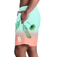 Short de bain homme Margaritaville Mint Boston Red Sox Sunset on the Beach