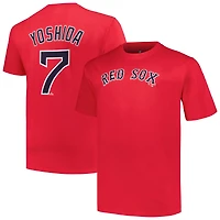 T-shirt avec nom et numéro Masataka Yoshida Red Boston Sox pour hommes