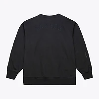 Men's Mitchell & Ness  Black Boston Red Sox Phantom Fleece Crewneck Sweatshirt