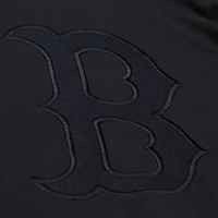 Men's Mitchell & Ness  Black Boston Red Sox Phantom Fleece Crewneck Sweatshirt