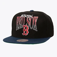 Casquette snapback Rise Up Boston Red Sox noire Mitchell & Ness pour homme