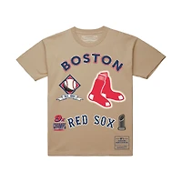 T-shirt Mitchell & Ness crème pour homme, motif Legacy Defined des Boston Red Sox