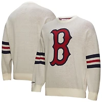 Pull rétro Mitchell & Ness crème des Boston Red Sox pour homme