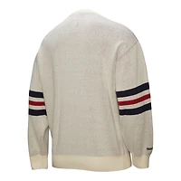 Men's Mitchell & Ness Cream Boston Red Sox Retro Pullover Sweater