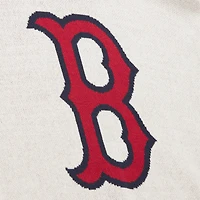 Men's Mitchell & Ness Cream Boston Red Sox Retro Pullover Sweater