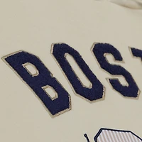 Men's Mitchell & Ness Cream Boston Red Sox Yacht Rock Fleece Hoodie