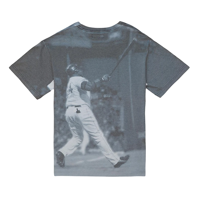 Mitchell & Ness David Ortiz Boston Red Sox Cooperstown Collection Highlight T-shirt graphique de joueur sublimé pour hommes