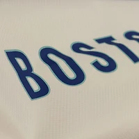 Men's Mitchell & Ness David Ortiz Cream Boston Red Sox Full-Snap Yacht Rock Name Number Hooded Coach's Jacket