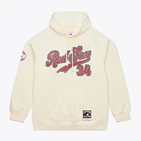 Men's Mitchell & Ness David Ortiz Cream Boston Red Sox Throwback Name Number Hoodie