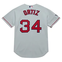 Maillot de retour authentique la collection Cooperstown 2004 des Red Sox Boston gris Mitchell & Ness David Ortiz pour hommes