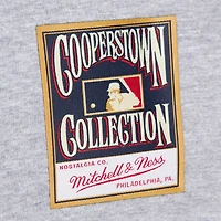 T-shirt de joueur la collection Cooperstown Mitchell & Ness David Ortiz gris chiné des Red Sox Boston pour hommes