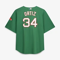 Men's Mitchell & Ness David Ortiz Red Boston Sox Big Tall Cooperstown Mesh Batting Practice Jersey