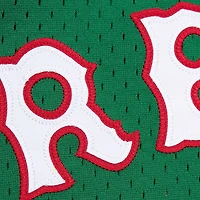 Mitchell & Ness David Ortiz Kelly vert Boston Red Sox Cooperstown Collection maillot d'entraînement au bâton en maille pour hommes