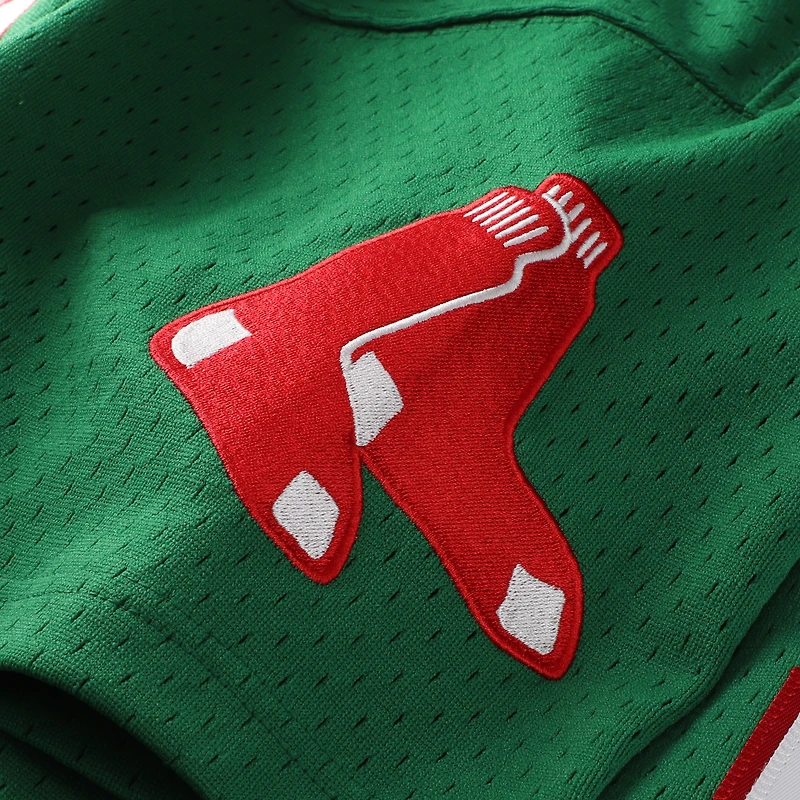 Maillot d'entraînement au bâton Mitchell & Ness David Ortiz vert Kelly, collection Cooperstown, Boston Red Sox, pour homme