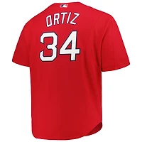 Men's Mitchell & Ness David Ortiz Red Boston Sox Big Tall Cooperstown Collection Batting Practice Replica Jersey
