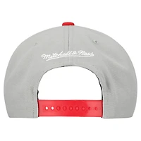 Casquette snapback basique Mitchell & Ness grise Boston Red Sox Cooperstown Collection pour homme